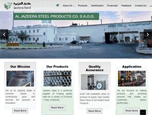 Tablet Screenshot of jazeerasteel.com